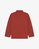 Clay Red Uskees shirt for men (back view) on a white background