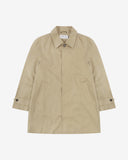 Front flat view of Uskees 3048 beige car coat for men.