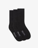 Three 4015 black socks with 'USKEES' branding in white on the sole.
