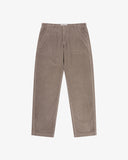 Uskees light brown corduroy trousers for men presented on a white background