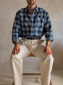 6015 Method shirt - navy check
