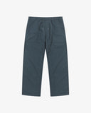 Front flat view of 5020 ripstop utility pants in blueberry. Indicating drawstring, tapered fit on the leg, deep front pockets and reinforced knee patches. 