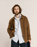 3001 Linen blend overshirt - loam